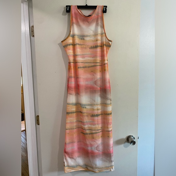 NTW Boohoo midi dress multicolor tie-dye - Picture 4 of 7